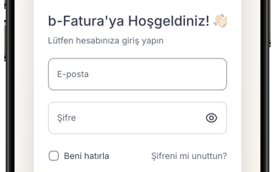 b-Fatura Mobil Uygulaması Hizmetinizde